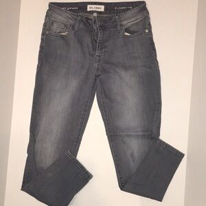 DL1961 Florence Smart Denim Instasculpt Cropped Jeans | Washed Black Denim | 26